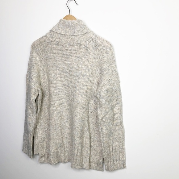 PHILOSOPHY heathered grey beige turtle neck sweater - Picture 4 of 13